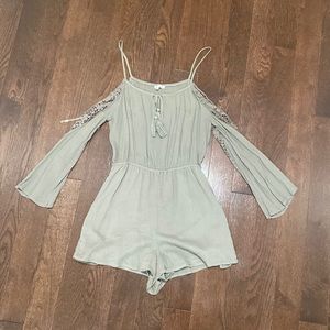 Dark Green Romper